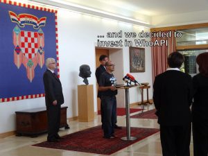 Dave McClure with the president of Croatia