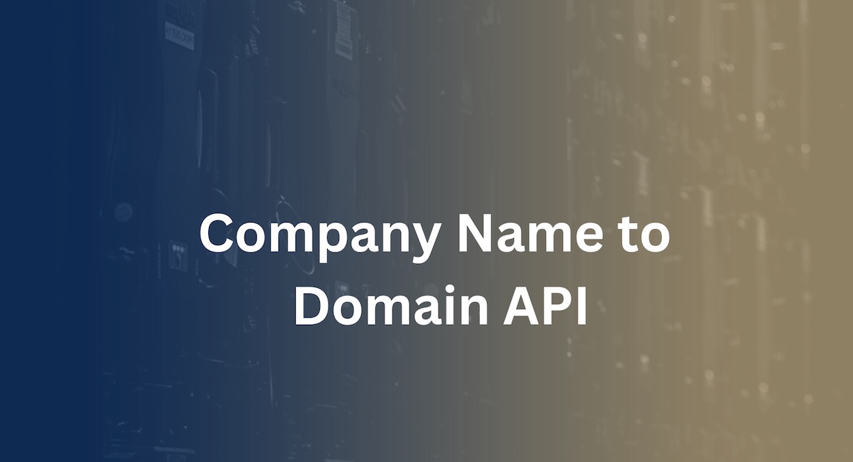 Company Name to Domain API