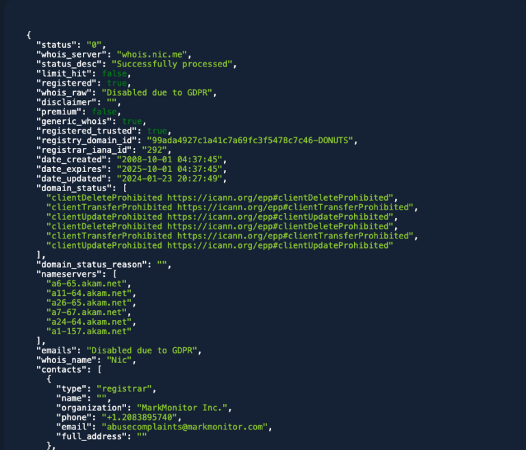 Json Whois Understanding .ME WHOIS: The Fusion of Identity and Technology - WhoAPI ...