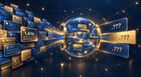Illustration of unrevealed new gTLD applications inside a digital capsule, representing ICANN’s 2026 New gTLD Round and the upcoming Reveal Day.
